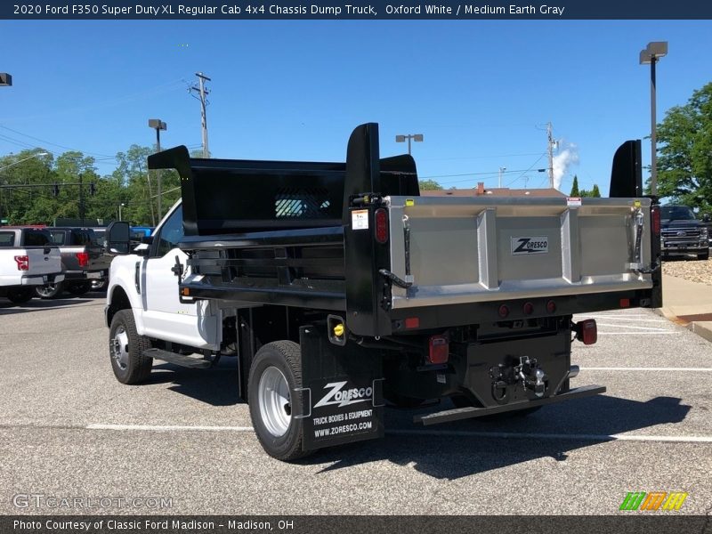 Oxford White / Medium Earth Gray 2020 Ford F350 Super Duty XL Regular Cab 4x4 Chassis Dump Truck