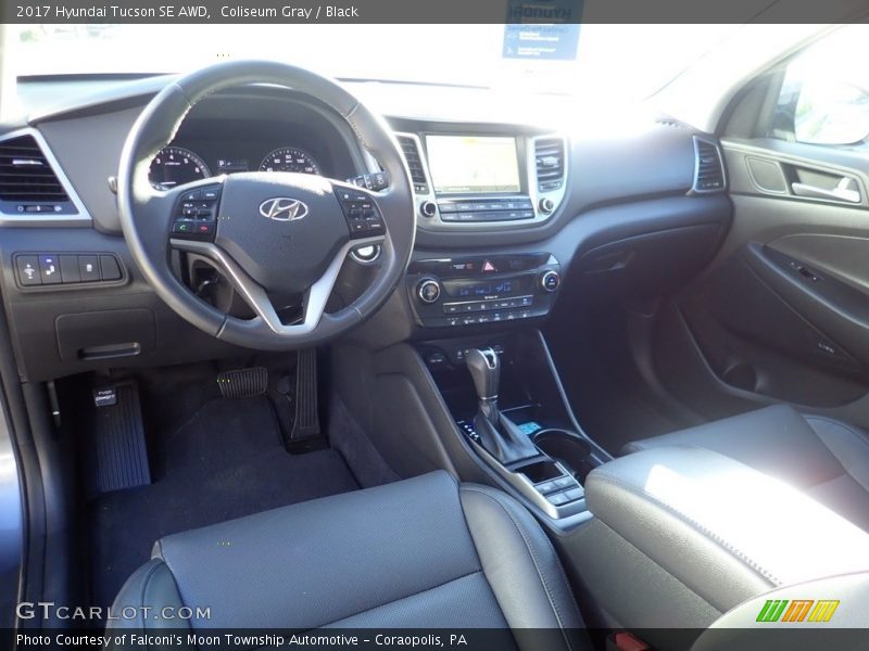Coliseum Gray / Black 2017 Hyundai Tucson SE AWD