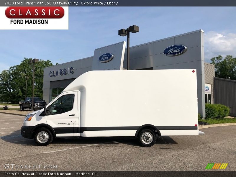 Oxford White / Ebony 2020 Ford Transit Van 350 Cutaway Utility