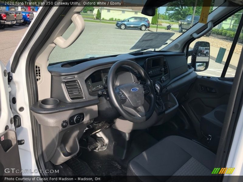 Oxford White / Ebony 2020 Ford Transit Van 350 Cutaway Utility