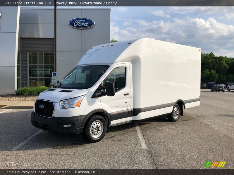 Oxford White / Ebony 2020 Ford Transit Van 350 Cutaway Utility