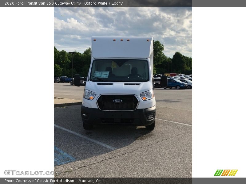Oxford White / Ebony 2020 Ford Transit Van 350 Cutaway Utility