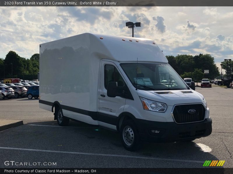 Oxford White / Ebony 2020 Ford Transit Van 350 Cutaway Utility