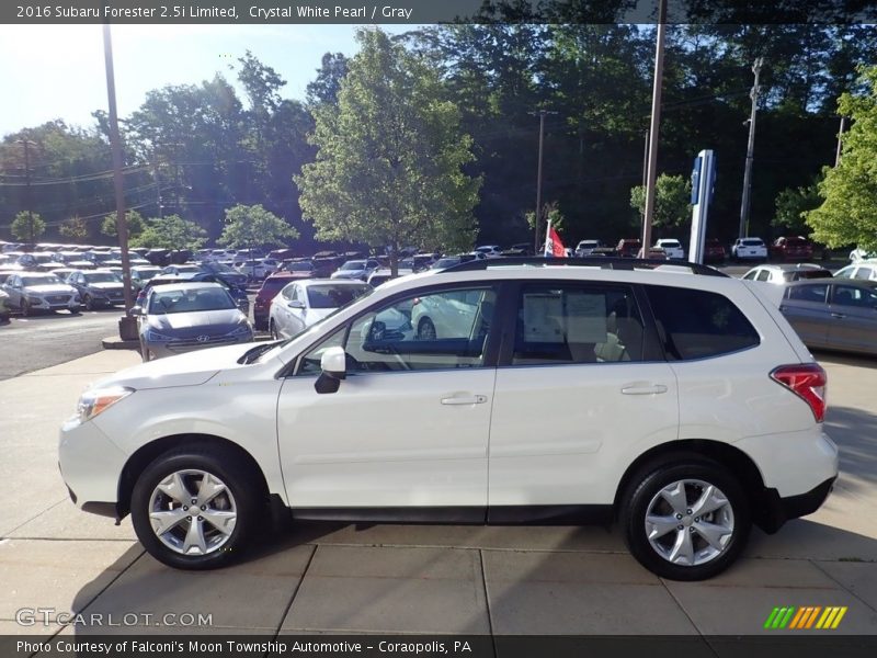 Crystal White Pearl / Gray 2016 Subaru Forester 2.5i Limited