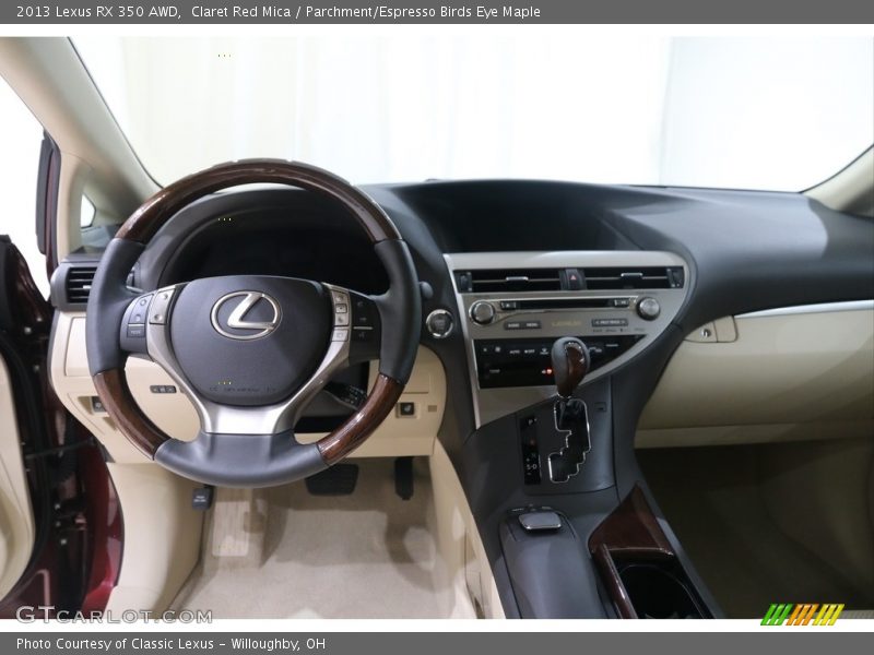 Claret Red Mica / Parchment/Espresso Birds Eye Maple 2013 Lexus RX 350 AWD