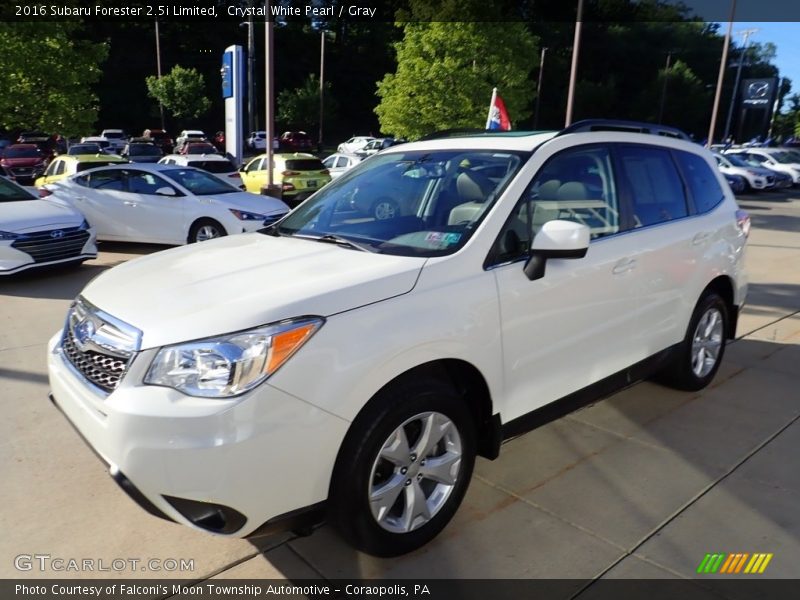 Crystal White Pearl / Gray 2016 Subaru Forester 2.5i Limited