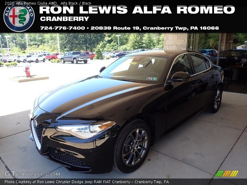 Alfa Black / Black 2020 Alfa Romeo Giulia AWD