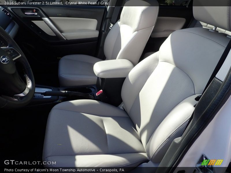 Crystal White Pearl / Gray 2016 Subaru Forester 2.5i Limited