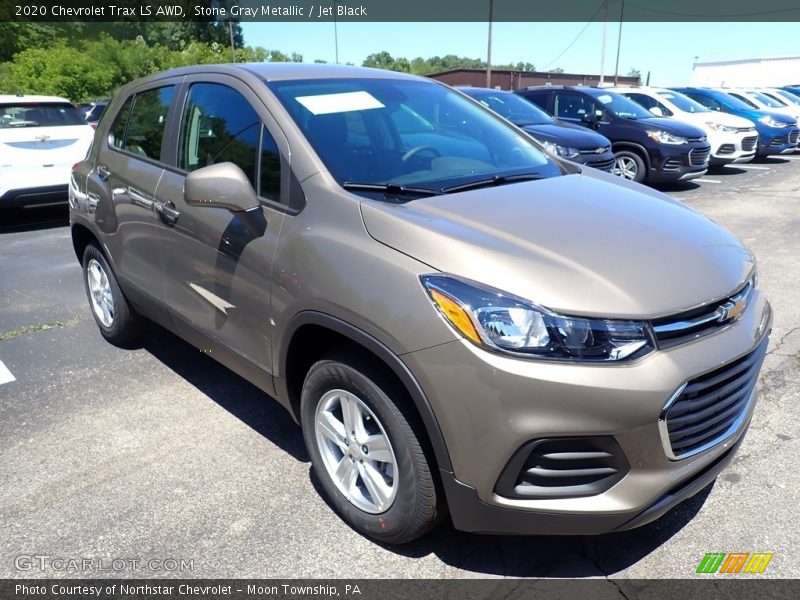 Stone Gray Metallic / Jet Black 2020 Chevrolet Trax LS AWD