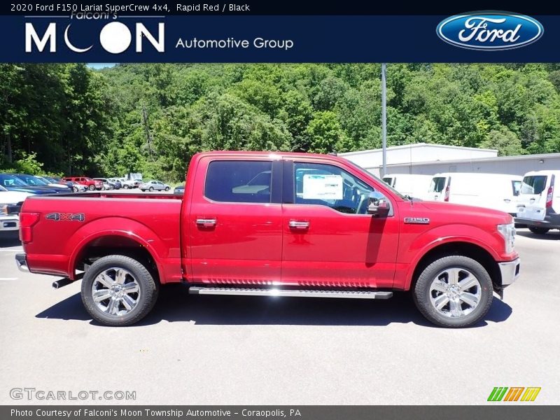Rapid Red / Black 2020 Ford F150 Lariat SuperCrew 4x4