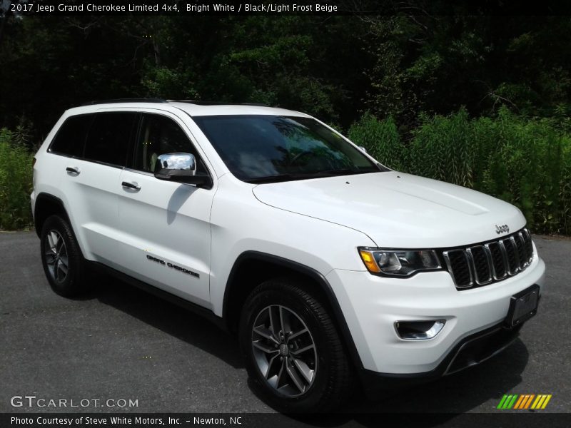 Bright White / Black/Light Frost Beige 2017 Jeep Grand Cherokee Limited 4x4