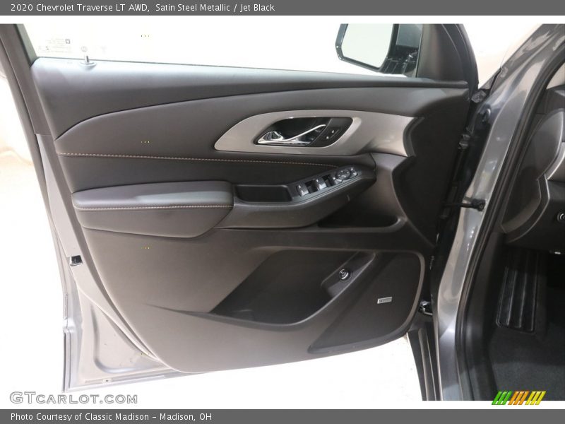 Satin Steel Metallic / Jet Black 2020 Chevrolet Traverse LT AWD