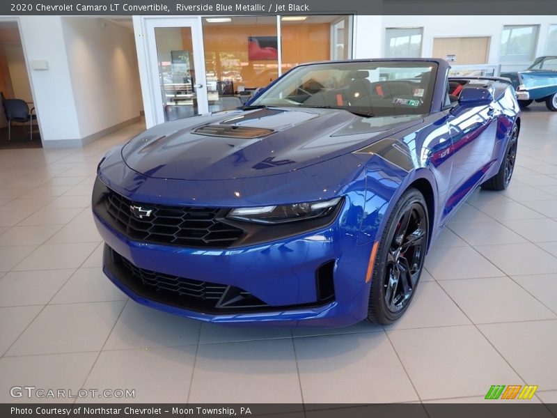 Riverside Blue Metallic / Jet Black 2020 Chevrolet Camaro LT Convertible