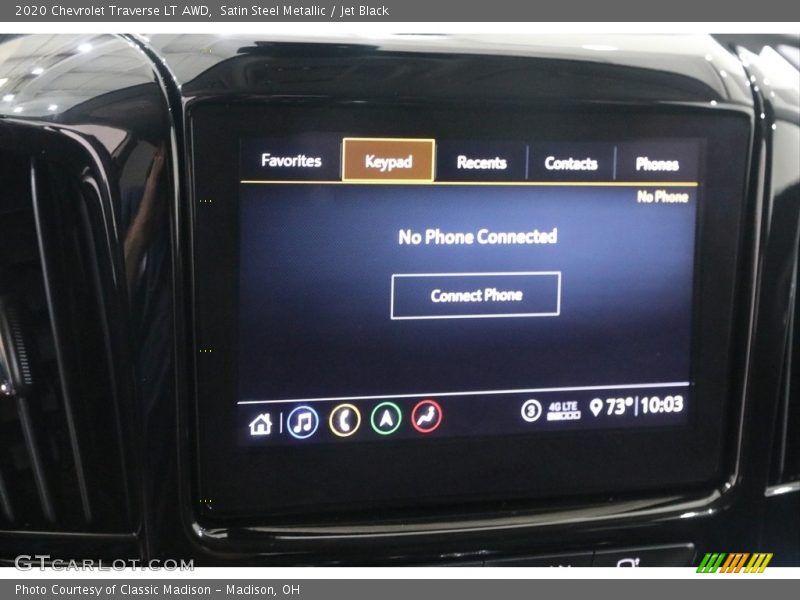 Satin Steel Metallic / Jet Black 2020 Chevrolet Traverse LT AWD