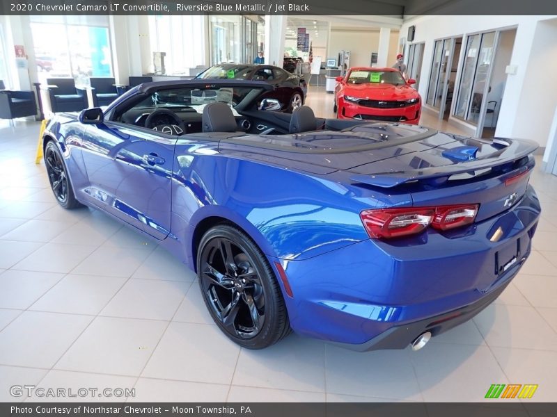 Riverside Blue Metallic / Jet Black 2020 Chevrolet Camaro LT Convertible