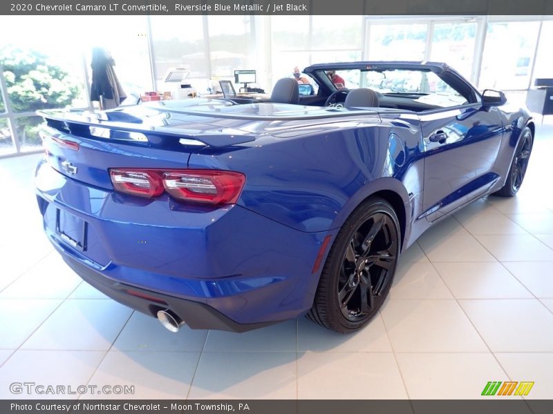 Riverside Blue Metallic / Jet Black 2020 Chevrolet Camaro LT Convertible