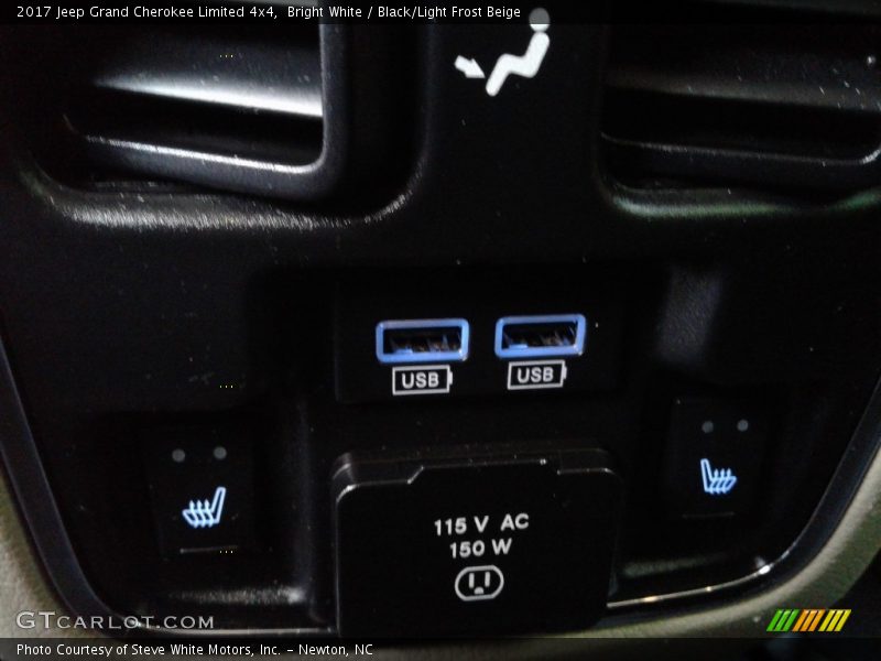 Bright White / Black/Light Frost Beige 2017 Jeep Grand Cherokee Limited 4x4