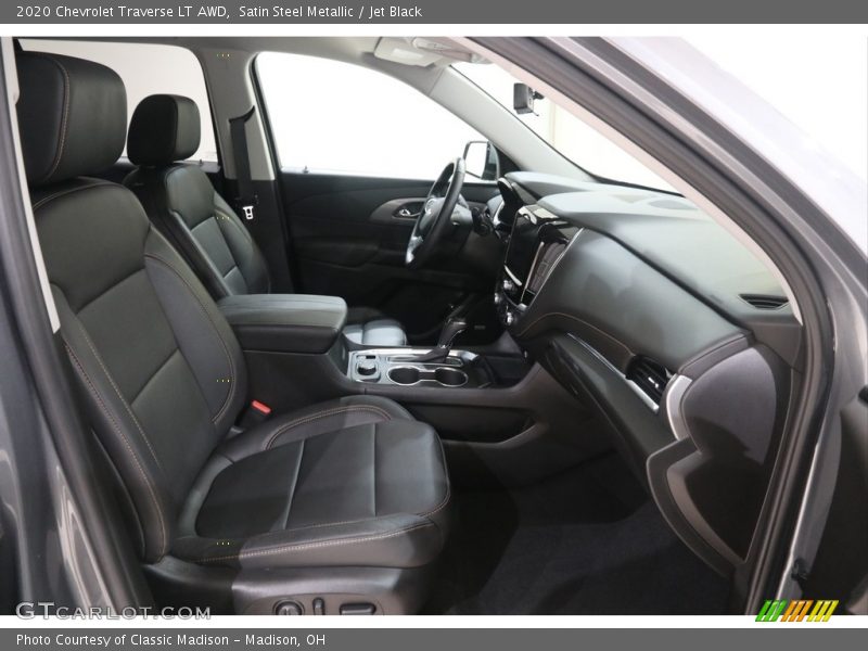 Satin Steel Metallic / Jet Black 2020 Chevrolet Traverse LT AWD