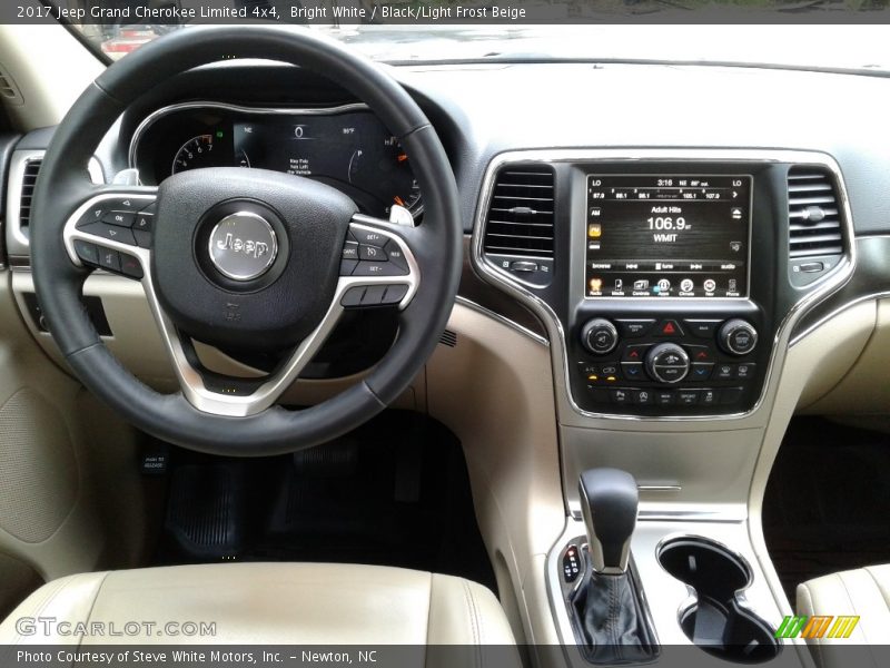 Bright White / Black/Light Frost Beige 2017 Jeep Grand Cherokee Limited 4x4