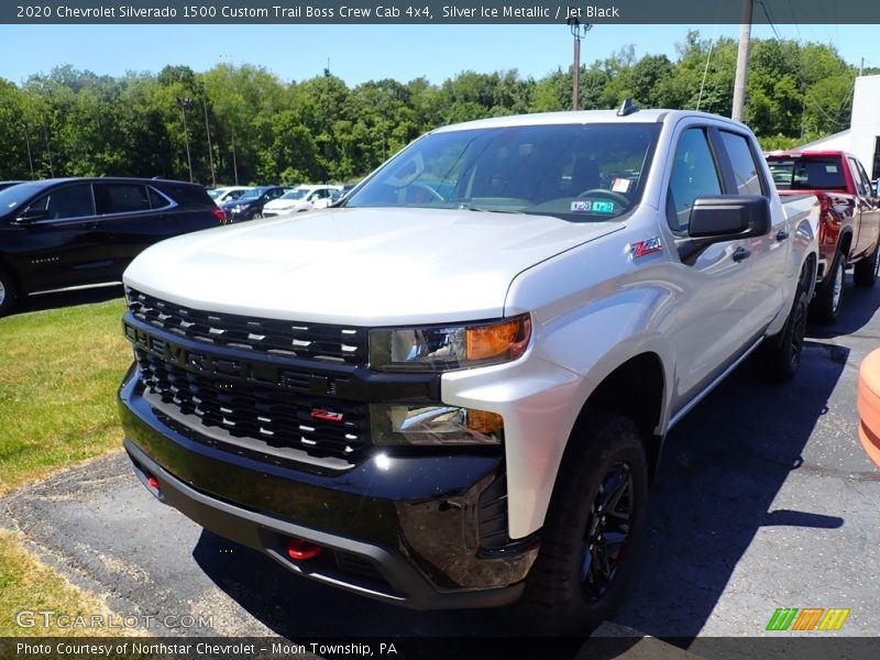 Silver Ice Metallic / Jet Black 2020 Chevrolet Silverado 1500 Custom Trail Boss Crew Cab 4x4