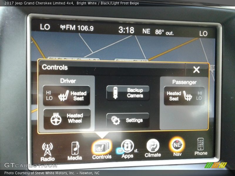 Bright White / Black/Light Frost Beige 2017 Jeep Grand Cherokee Limited 4x4