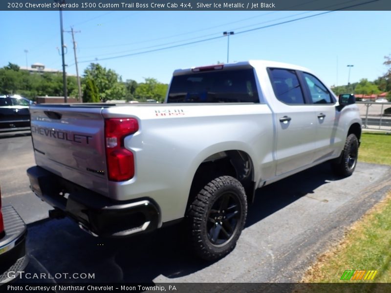Silver Ice Metallic / Jet Black 2020 Chevrolet Silverado 1500 Custom Trail Boss Crew Cab 4x4
