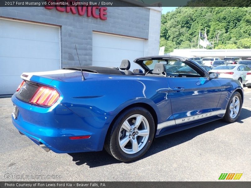 Lightning Blue / Ebony 2017 Ford Mustang V6 Convertible
