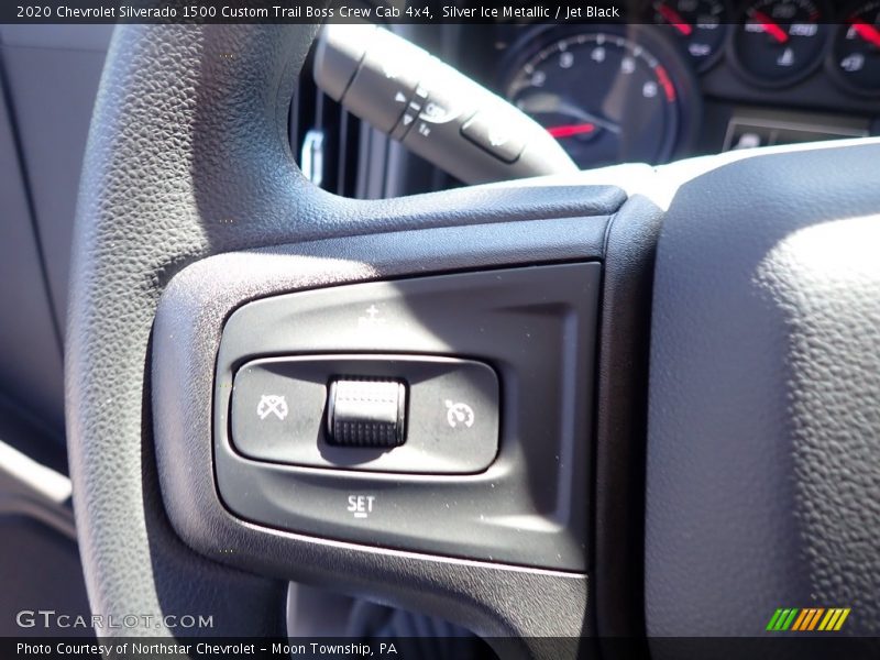 Silver Ice Metallic / Jet Black 2020 Chevrolet Silverado 1500 Custom Trail Boss Crew Cab 4x4