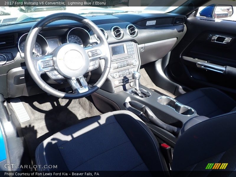 Lightning Blue / Ebony 2017 Ford Mustang V6 Convertible