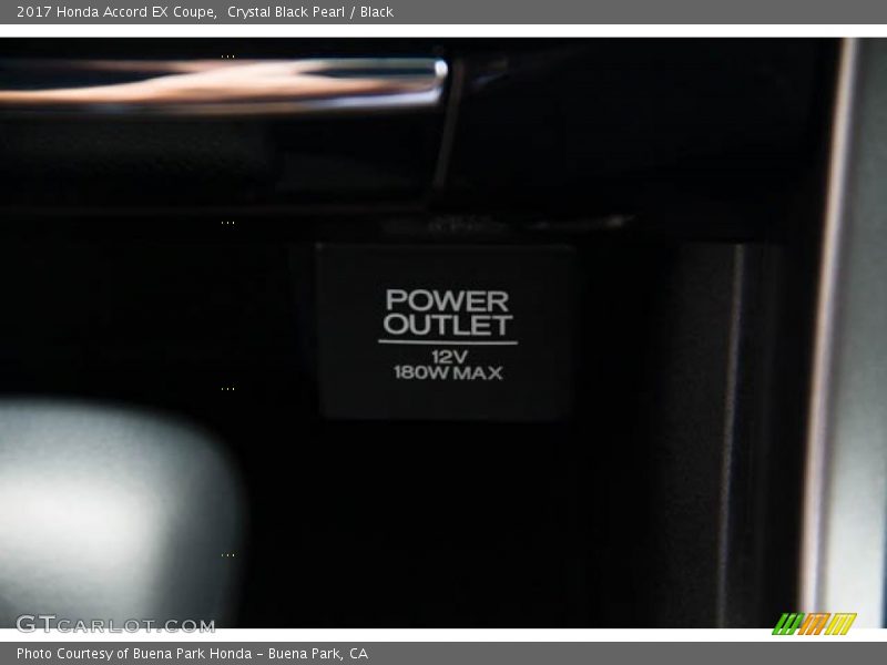 Crystal Black Pearl / Black 2017 Honda Accord EX Coupe