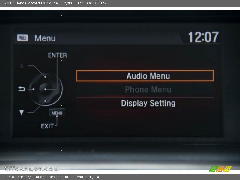 Crystal Black Pearl / Black 2017 Honda Accord EX Coupe