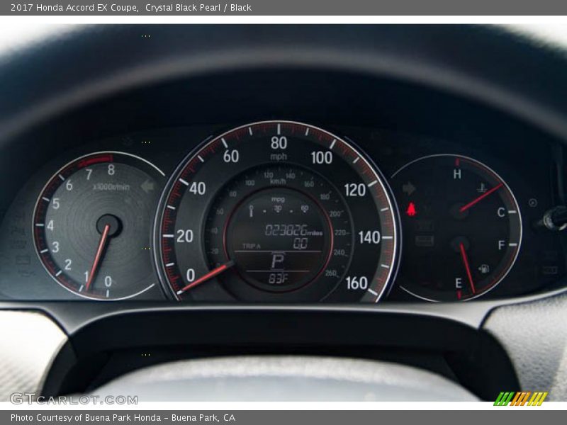 Crystal Black Pearl / Black 2017 Honda Accord EX Coupe