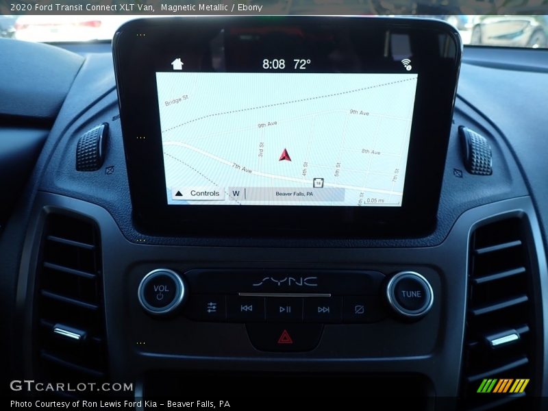 Navigation of 2020 Transit Connect XLT Van