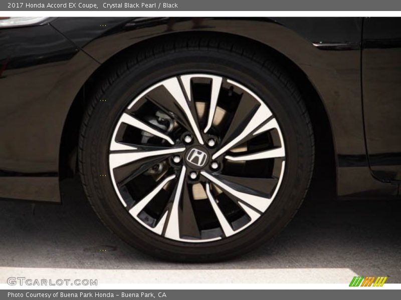Crystal Black Pearl / Black 2017 Honda Accord EX Coupe