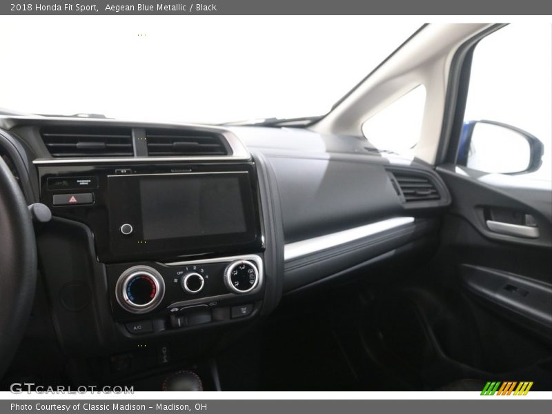 Aegean Blue Metallic / Black 2018 Honda Fit Sport