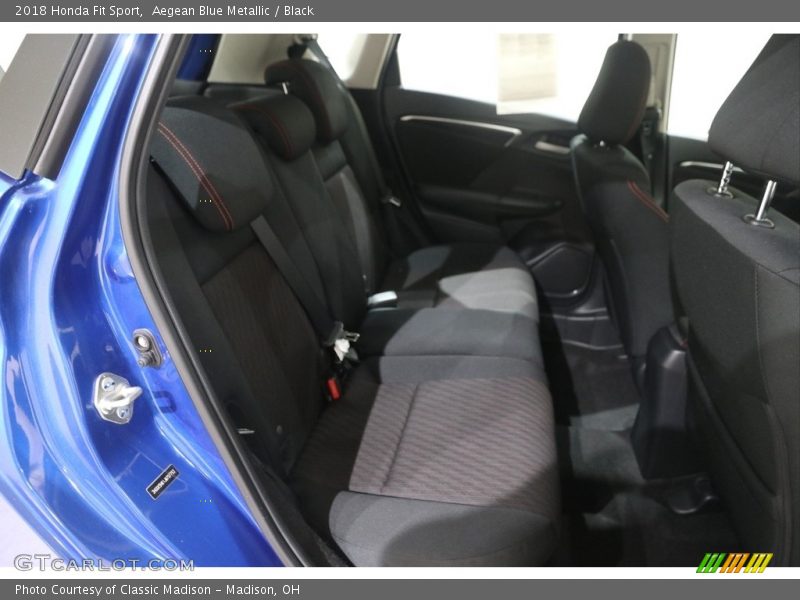 Aegean Blue Metallic / Black 2018 Honda Fit Sport