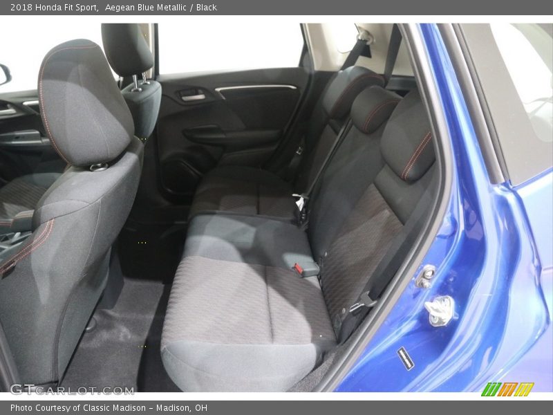 Aegean Blue Metallic / Black 2018 Honda Fit Sport