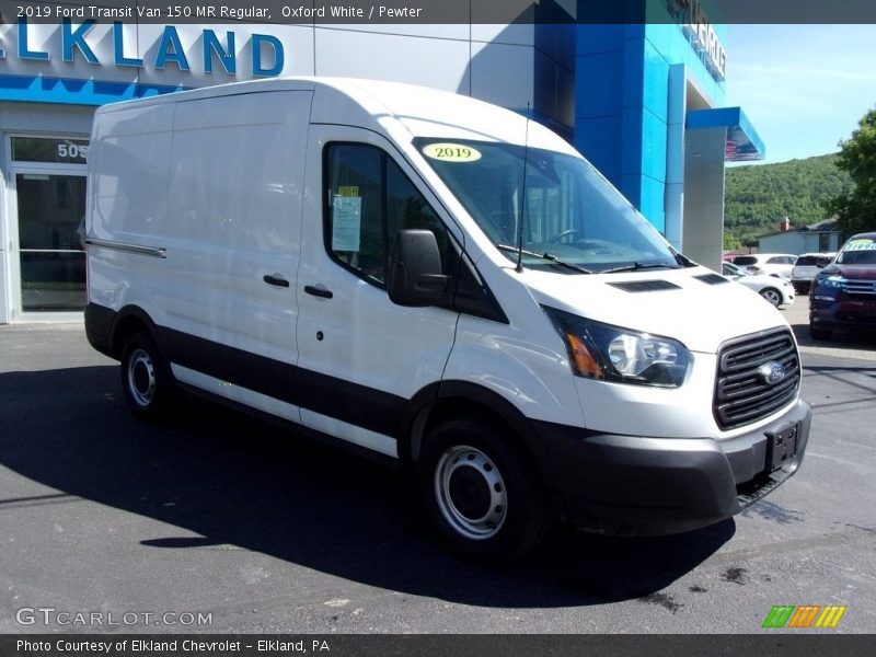 Oxford White / Pewter 2019 Ford Transit Van 150 MR Regular