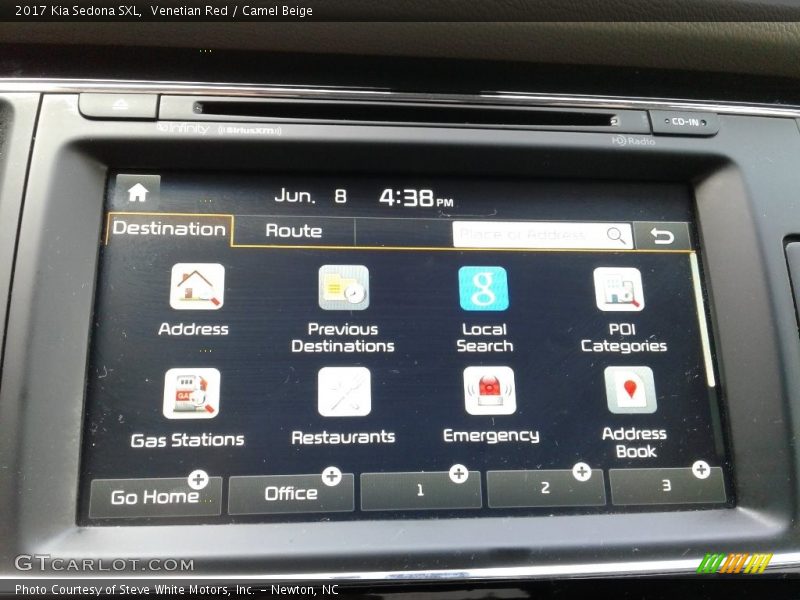 Controls of 2017 Sedona SXL