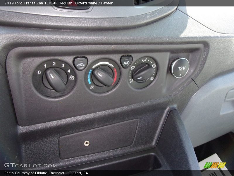 Oxford White / Pewter 2019 Ford Transit Van 150 MR Regular