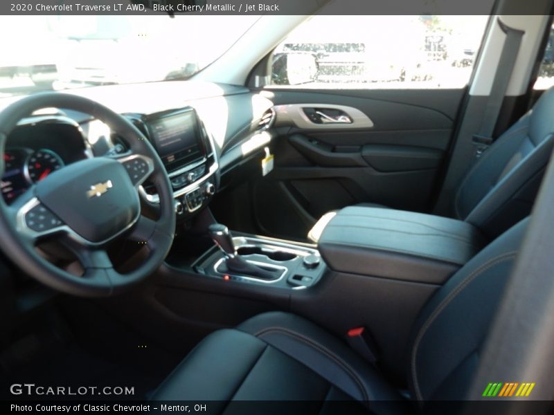 Black Cherry Metallic / Jet Black 2020 Chevrolet Traverse LT AWD