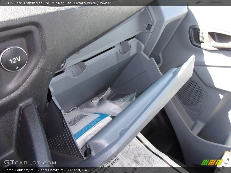 Oxford White / Pewter 2019 Ford Transit Van 150 MR Regular