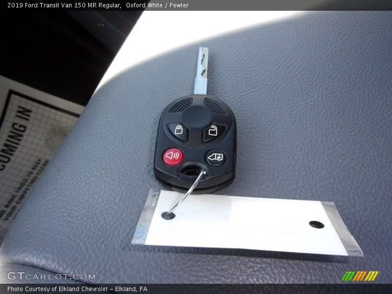 Oxford White / Pewter 2019 Ford Transit Van 150 MR Regular