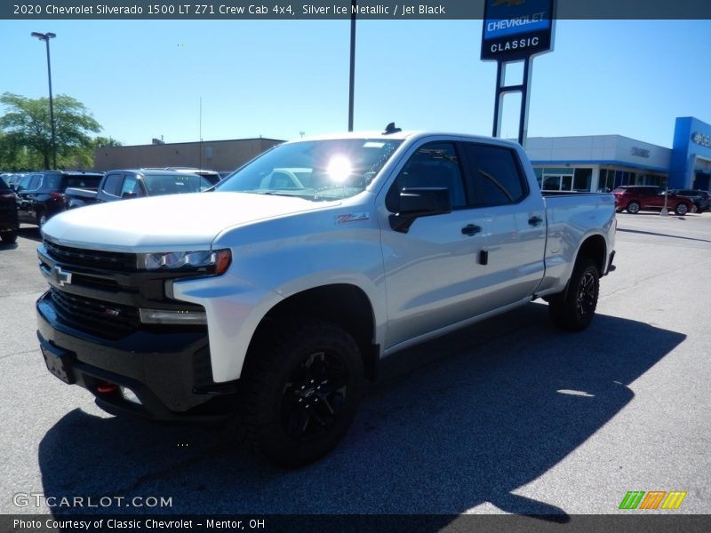 Silver Ice Metallic / Jet Black 2020 Chevrolet Silverado 1500 LT Z71 Crew Cab 4x4