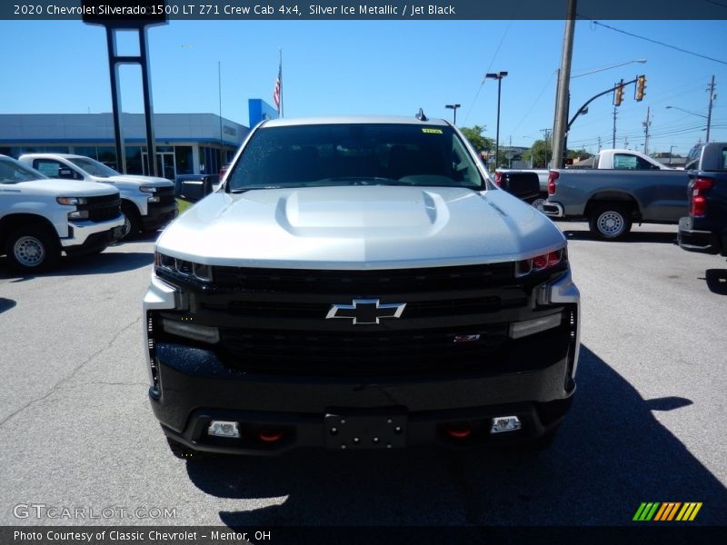 Silver Ice Metallic / Jet Black 2020 Chevrolet Silverado 1500 LT Z71 Crew Cab 4x4