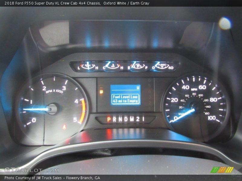  2018 F550 Super Duty XL Crew Cab 4x4 Chassis XL Crew Cab 4x4 Chassis Gauges