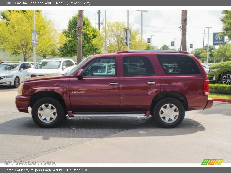 Red E / Pewter Gray 2004 Cadillac Escalade AWD