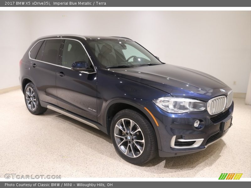 Imperial Blue Metallic / Terra 2017 BMW X5 xDrive35i