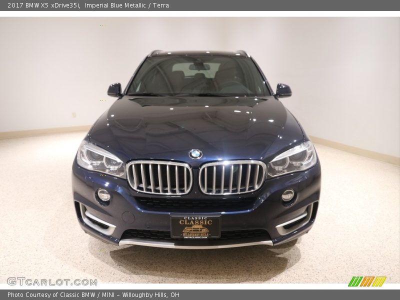 Imperial Blue Metallic / Terra 2017 BMW X5 xDrive35i