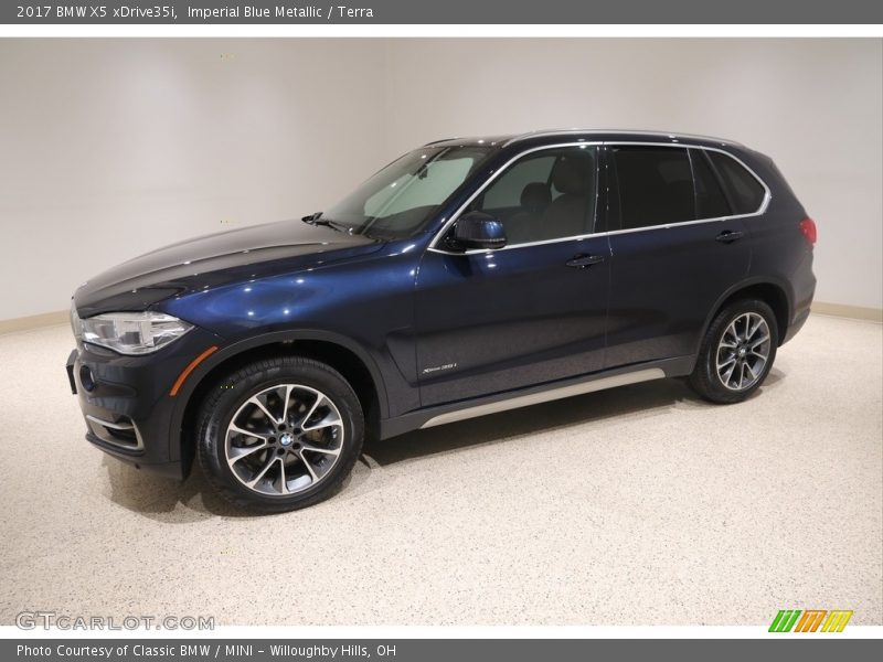 Imperial Blue Metallic / Terra 2017 BMW X5 xDrive35i